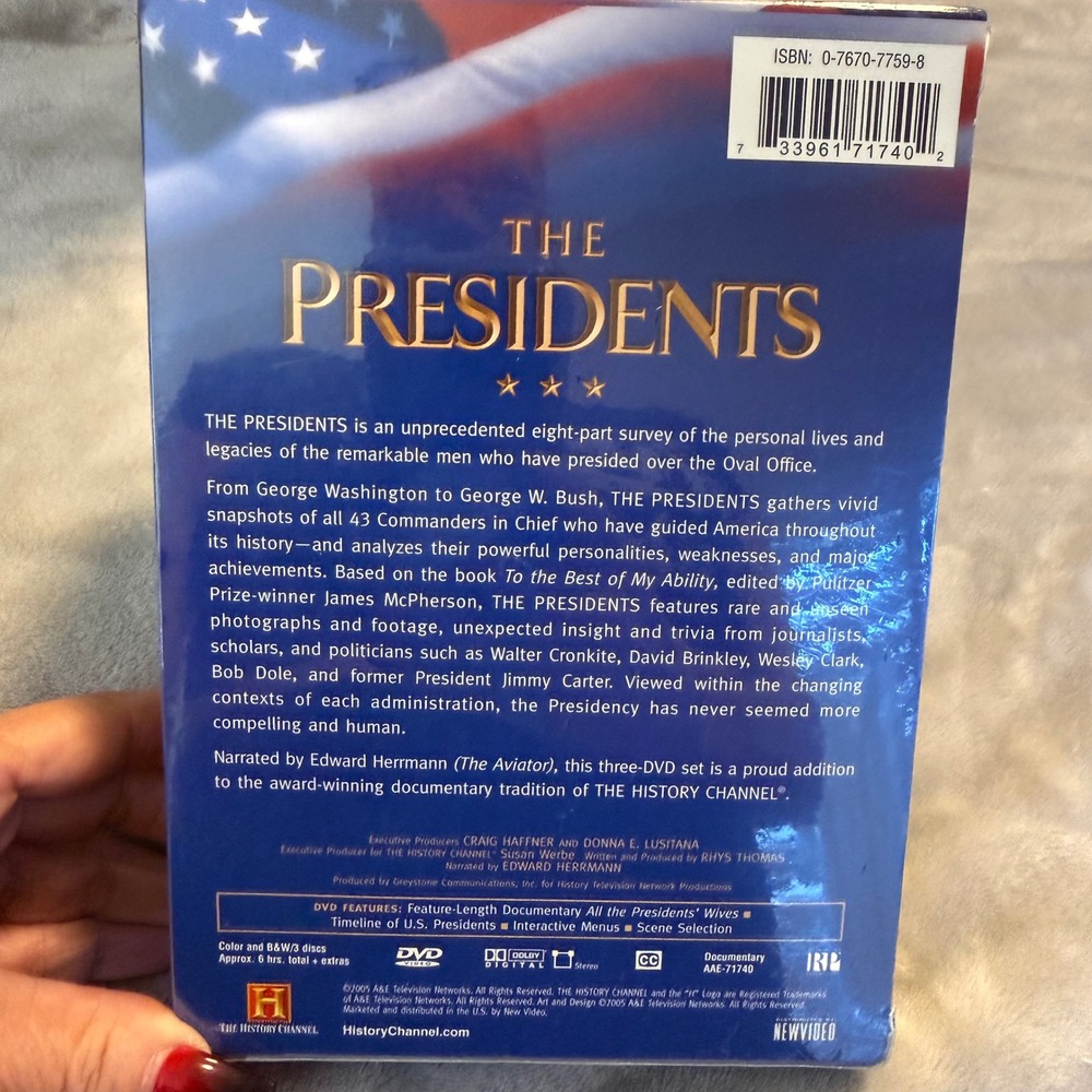 The Presidents History Channel 3 DVD Box Set Sealed‎ Lives & Legacies 43 Leaders - Picture 2 of 4